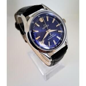 Vintage Roamer Men's Leather Mechanical Watch RARE